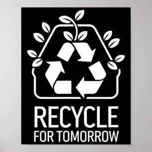 Umweltbewusster Naturliebhaber Earth Day Recyceln Poster
