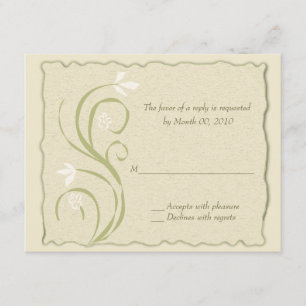 Umweltfreundliche Antwortkarten RSVP Karte