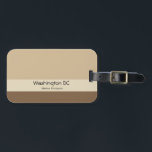 Umweltfreundliche Farben für Reisende Gepäckanhänger<br><div class="desc">Niedlich minimalistischer Erdton, naturbraun für umweltfreundliche Menschen. Gute Reise!</div>