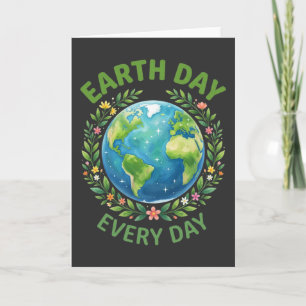 Umweltfreundliches Erdetag-Jeden-Tag-Geschenk für Karte