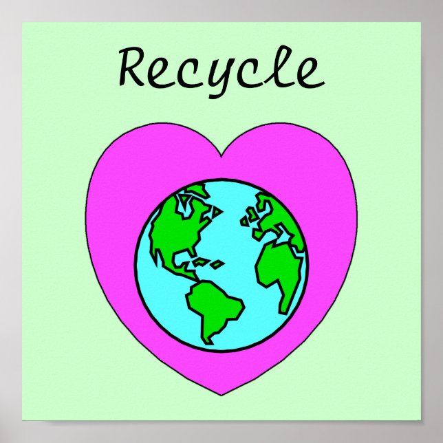 Umweltfreundliches Plakat gerecycelt (Vorne)