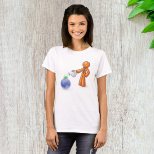 Umweltfreundliches Unternehmenswachstum Mann bewäs T-Shirt
