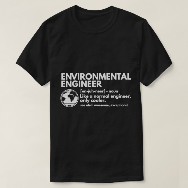Umweltingenieur Definition Funny Engineer T-Shirt (Design vorne)