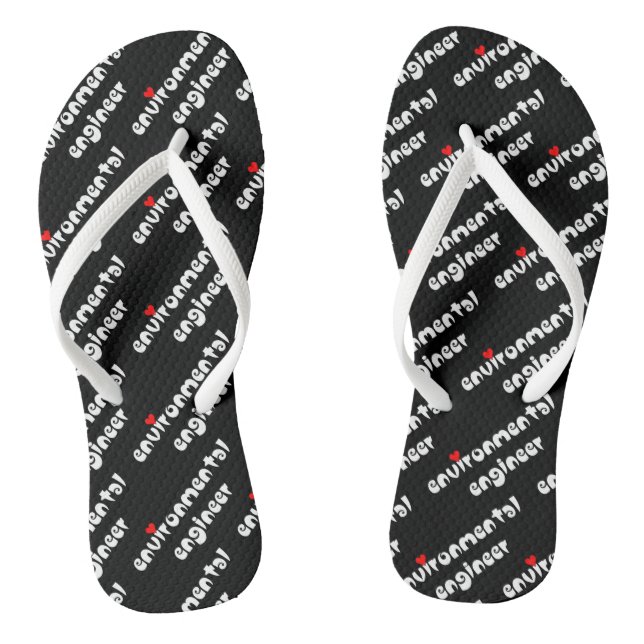 Umweltingenieur Herz Flip Flops (Fußbett)