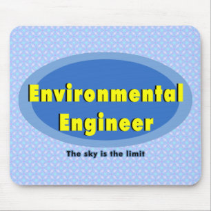 Umweltingenieur Oval Mousepad
