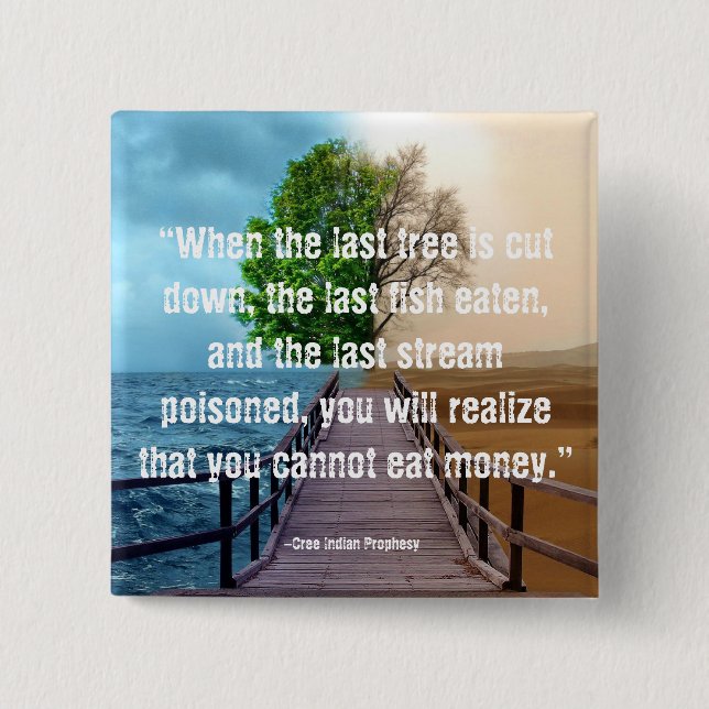 Umweltknopf Button (Vorderseite)