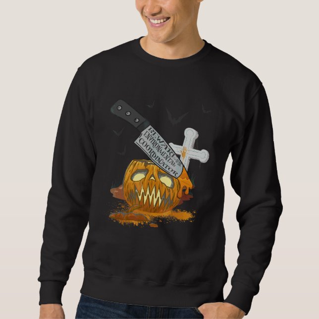 Umweltkoordinator Halloween-Party Sweatshirt (Vorderseite)
