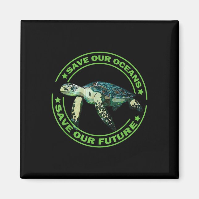 Umweltprojekt zum Tag der Schildkröte Magnet (Vorne)