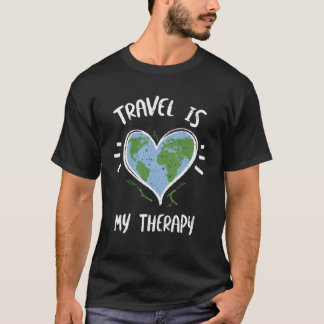 Umweltreisen ist meine Therapie Ohr T-Shirt