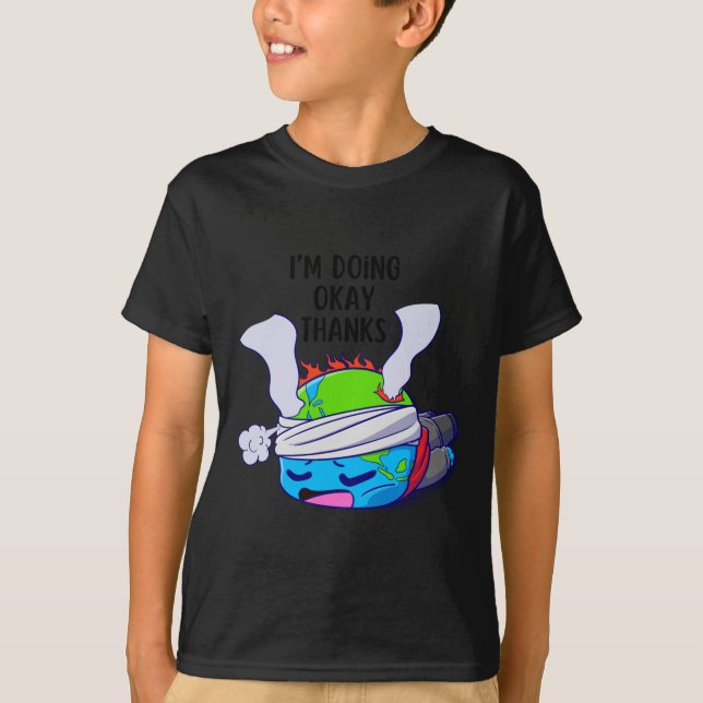 Umweltschutz 55. Planet Erde Lon T-Shirt (Vorderseite)