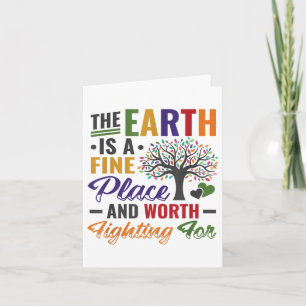 Umweltschutz am Tag der Erde Stoppt globalen Krieg Karte