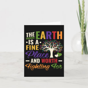 Umweltschutz am Tag der Erde Stoppt globalen Krieg Karte