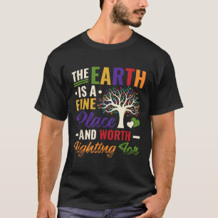 Umweltschutz am Tag der Erde Stoppt globalen Krieg T-Shirt