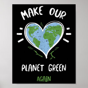 Umweltschutz_ Der Planet ist grün... Poster