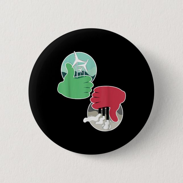 Umweltschutz für den Power erneuerbarer Energien Button (Vorderseite)