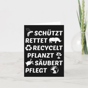 Umweltschutz Gerecycelt Klimaschutz Karte