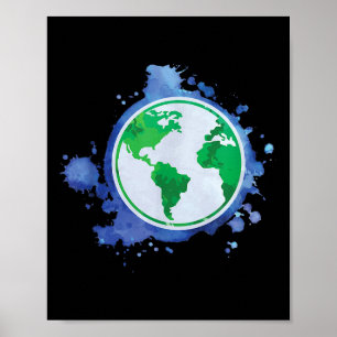 Umweltschutz Gerettet Erdplanet Recycli Poster