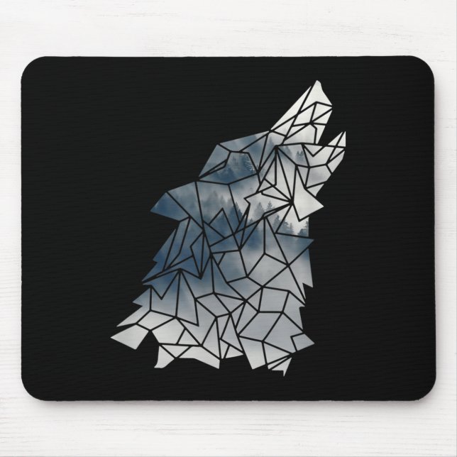 Umweltschutz in den Bergen - Wolf Silh Mousepad (Vorne)