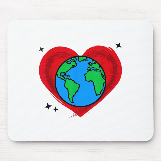 Umweltschutz in der schönen Mutter Erde Mousepad (Vorne)
