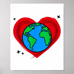 Umweltschutz in der schönen Mutter Erde Poster