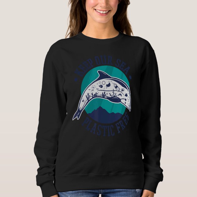 Umweltschutz ist Klimaschutz Sweatshirt (Vorderseite)