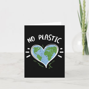Umweltschutz_ Kein Plastik - Tag der Erde Karte