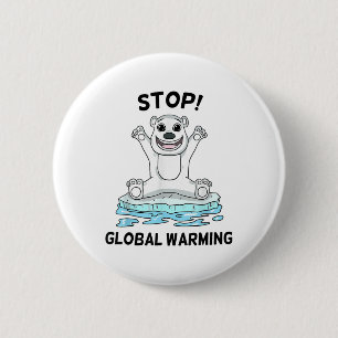 Umweltschutz - Klimaschutz - Stopp Button