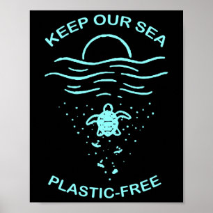 Umweltschutz Plastikfreies Sweatshühnchen Poster