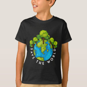 Umweltschutz Rette Die Welt T-Shirt