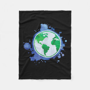 Umweltschutz Rette Erde Planet Recycling Fleecedecke