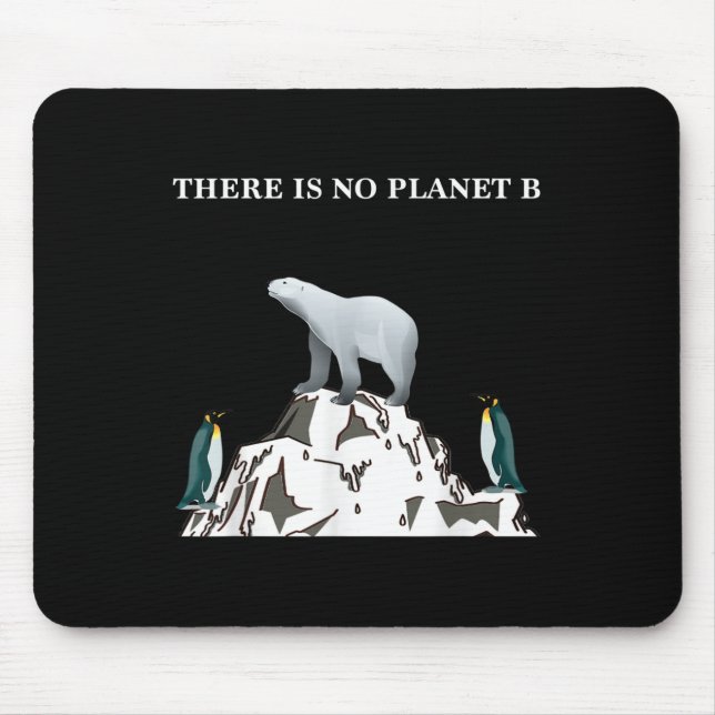 Umweltschutz rettet das Planet-Shirt Mousepad (Vorne)