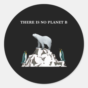Umweltschutz rettet das Planet-Shirt Runder Aufkleber