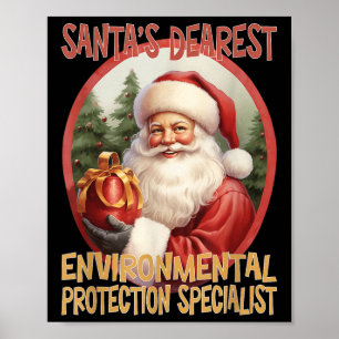 Umweltschutz-Spezialist Weihnachten Holi Poster