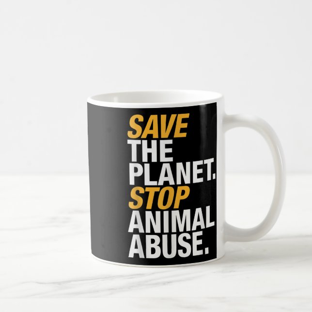 Umweltschutz Tierschutz Veganes Ei Kaffeetasse (Rechts)