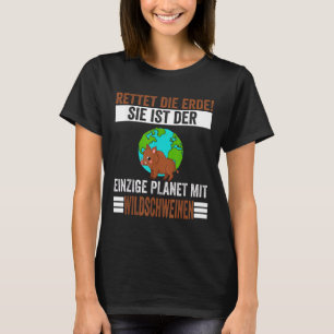 Umweltschutz Tierschutz Wildschwein T-Shirt