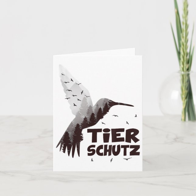 Umweltschutz und Klimaschutz Karte (Vorderseite)