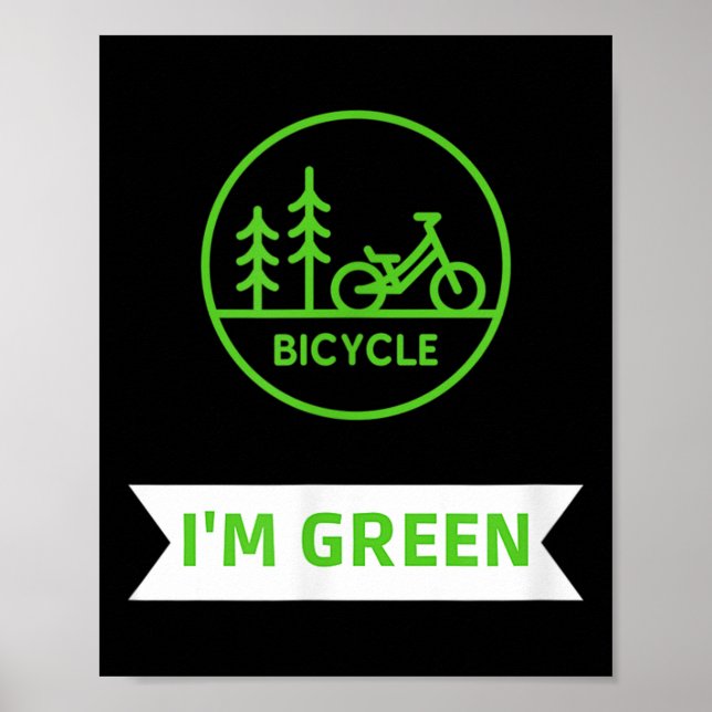 Umweltschutz von Greta Bicycel Poster (Vorne)
