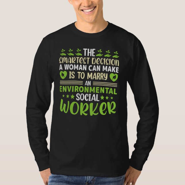 Umweltsozialarbeiter Berufsumfeld T-Shirt (Vorderseite)