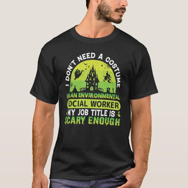Umweltsozialarbeiter Berufsumfeld T-Shirt (Vorderseite)