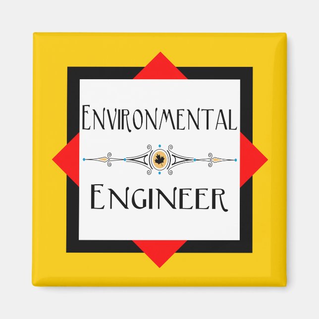 Umwelttechniker Dekorative Linie Magnet (Vorne)