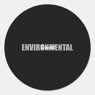 Umweltwissenschaftler typeset ökosystem Climate Runder Aufkleber