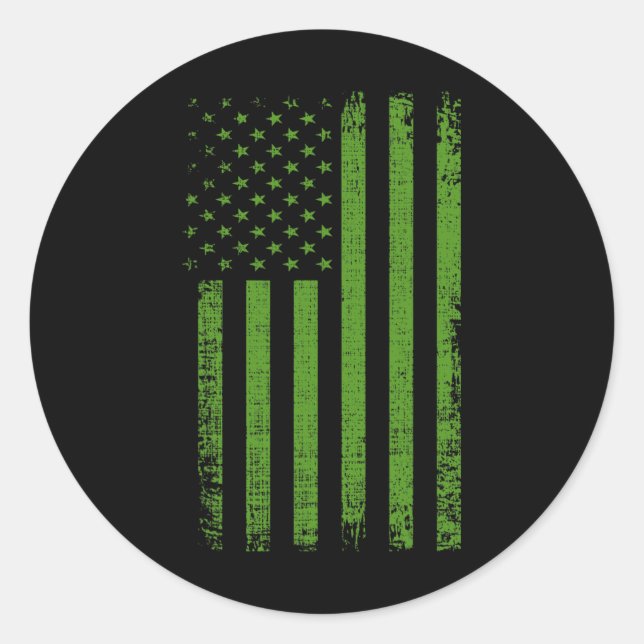 Umweltzeichen der USA Runder Aufkleber (Vorderseite)