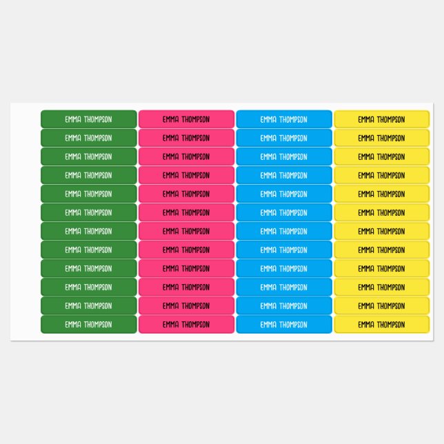 Umweltzeichen für Kinder in der Schule Etiketten (Blatt)