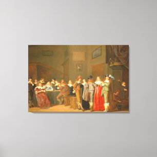 Umwerbende Szene, 1644 (Öl auf Leinwand) Leinwanddruck
