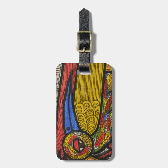 Umwerbende Vögel Gepäckanhänger (Vorderseite vertikal)