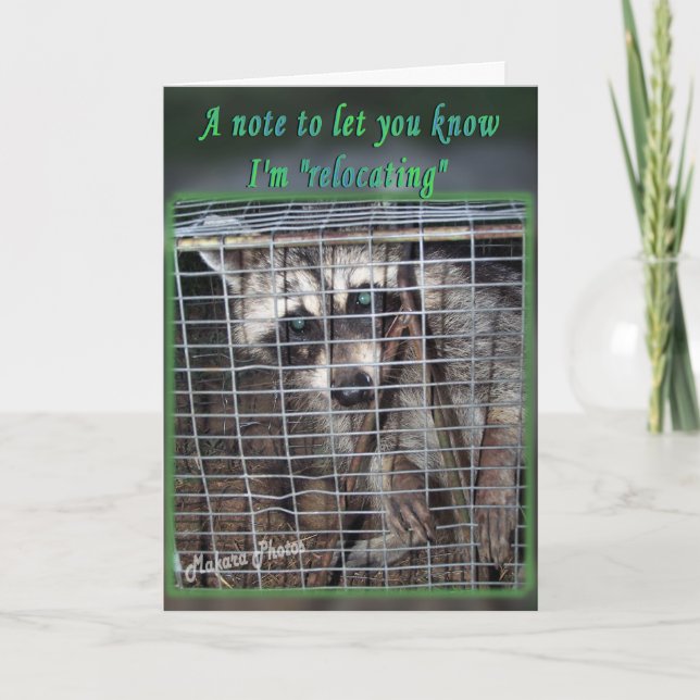 Umzug? Eine großartige Kartenänderung zu Ihren Wör Karte (Vorderseite)