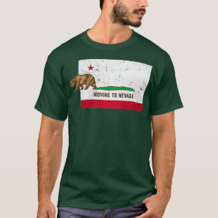 Umzug nach Nevada Verlassend Kalifornien Vintag T-Shirt