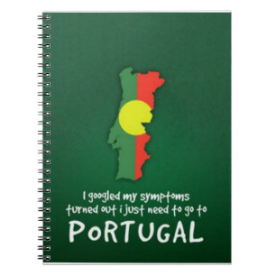 Umzug nach Portugal Spiral Notebook Notizblock