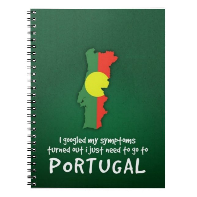 Umzug nach Portugal Spiral Notebook Notizblock (Vorderseite)