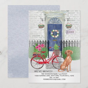 Umzug Vizsla Hund Tor Adresse Ankündigung